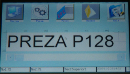 Preza Inkjet Coder with Color Touchscreen – Bottle Coding